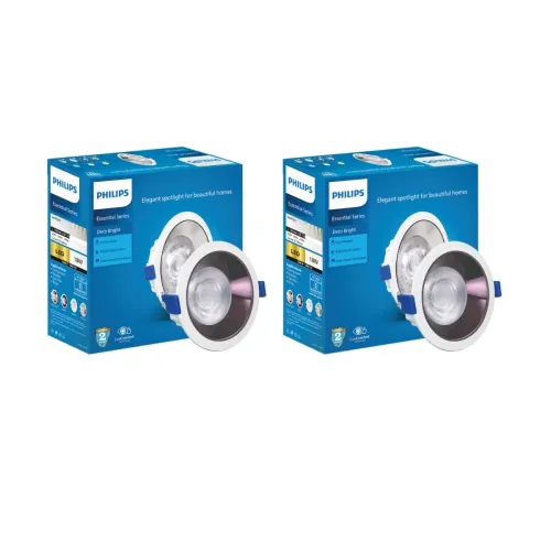 Image of PHILIPS 18 Watt Black Reflector LED Ceiling COB Round Spot Light