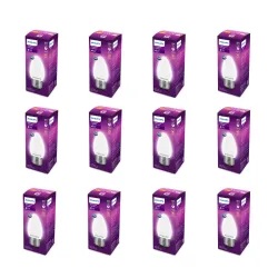 PHILIPS 4-watt Filament Candle LED Bulb Bulb Base: E27, Warm White | Pack of 12