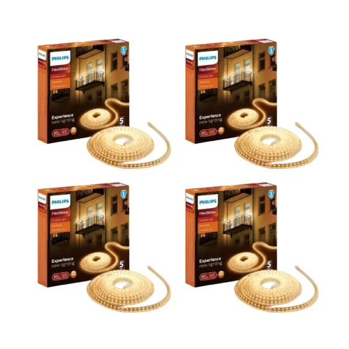 Image of PHILIPS 5M LED Rope Light (Pack of 4, Warm White)