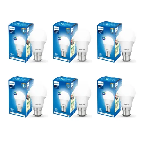 Image of PHILIPS 7W B22 LED Pack of 6