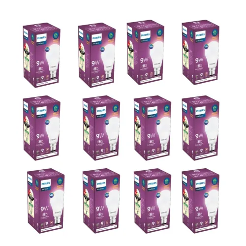 Image of Philips 9-Watts B22 LED Bulb, Pack of 12