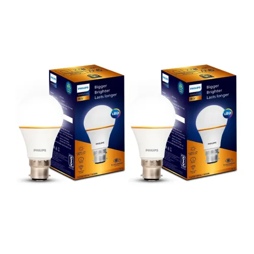 Image of PHILIPS 9W LED B22 Bulb Pack of 2