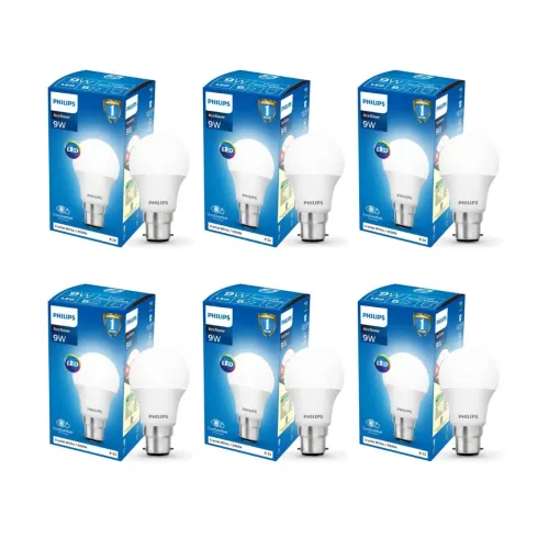 Image of Philips 9-Watts B22 LED Bulb, Pack of 6