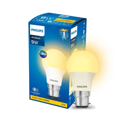Image of Philips Base B22 9-Watt LED Bulb