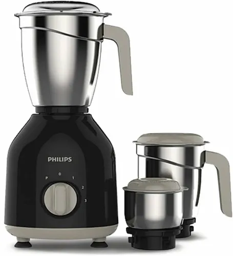 Image of PHILIPS by Phlips Daily Collection 750 W Mixer Grinder  (HL7756/01 | 3 Jars | Black)