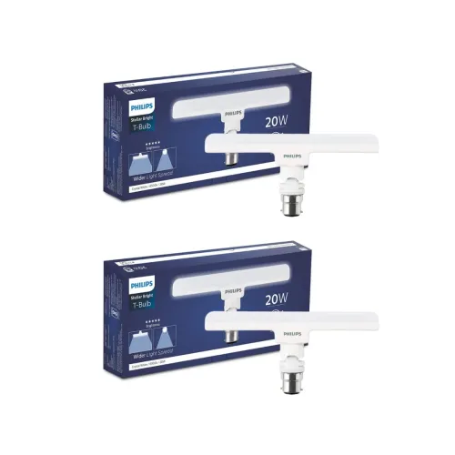 Image of Philips Stellar Bright 20-watt LED T-Bulb Pack Of 2