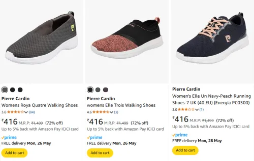 Image of Pierre Cardin Women's Shoes at minimum 72% Discount