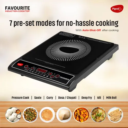 Image of Pigeon 1800 W Induction Cooktop Push Button Black