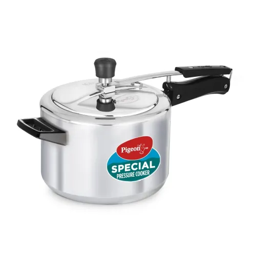 Image of Pigeon by Stovekraft 5 Litre Special Aluminium Inner Lid Non-Induction base Pressure Cooker