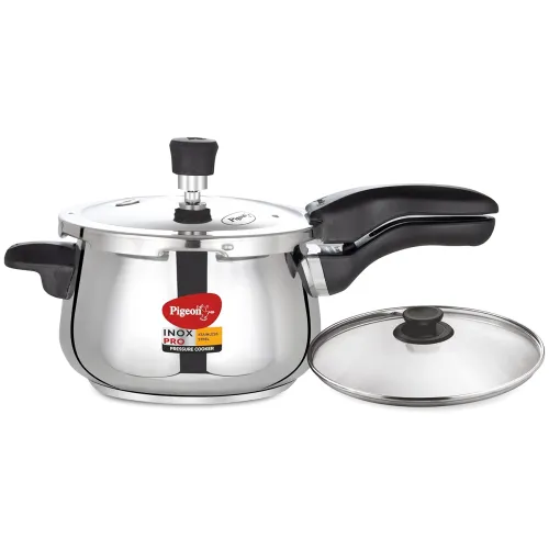 Image of Pigeon by Stovekraft 5 Litre Pressure cooker with Glass lid