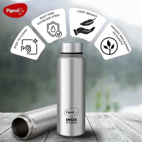 Image of Pigeon by Stovekraft Inox Hydra Plus Stainless Steel Water Bottle 900ml