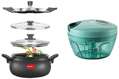 Image of Pigeon by Stovekraft All in One Ceramic Super Outer Lid Cooker