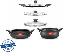Pigeon by Stovekraft Super Combo 3 L, 5 L Outer Pressure Cooker
