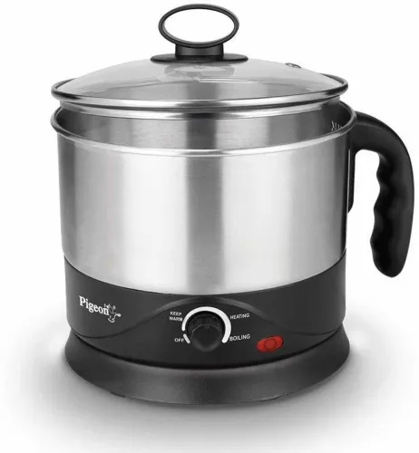 Image of Pigeon Favourite Electric Kettle (1.2 L, Silver, Black)