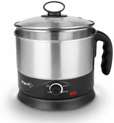 Pigeon Favourite Electric Kettle (1.2 L, Silver, Black)