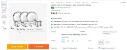 Pigeon Pack of 25 Stainless Steel Dinner Set (Silver)