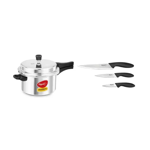 Image of Pigeon Pressure Cooker 5L & 3-Piece Stainless