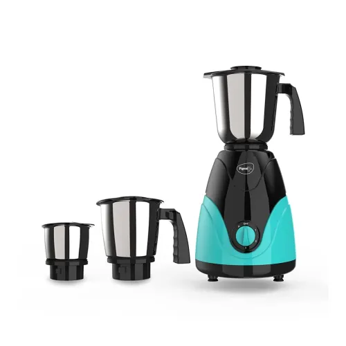 Image of Pigeon Zest Mixer Grinder 3 Speed Control 750 Watt Powerful Copper Motor with 3 Stainless Steel Jars