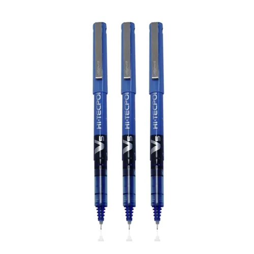 Image of Pilot V5 Liquid Ink Roller Ball Pen -Blue(Pack of 3)