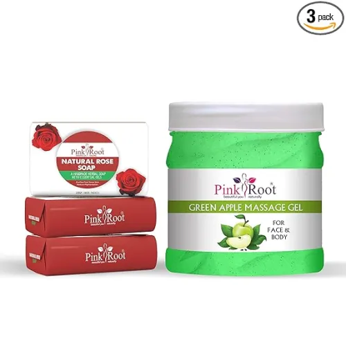 Image of Pink Root Natural Rose Soap 100gm