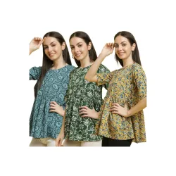 Pinkimint Crape Combo Top