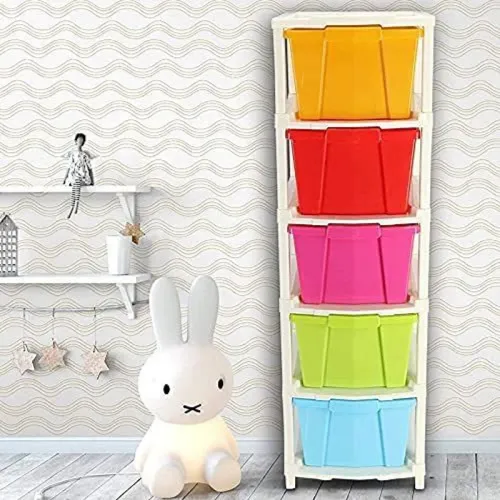 Image of Pinkwhale 5 Compartments Plastic Modular Drawer