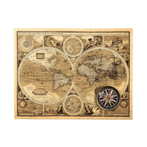Image of Pitaara Box 1626 Old Map Vinyl Wall Sticker 20.7 X 16