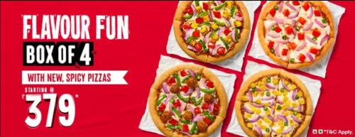 Image of Pizza Hut Offer: Box of 4 starting at ₹379