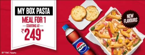 Image of Pizza Hut Offer: My box Pasta starting at ₹249