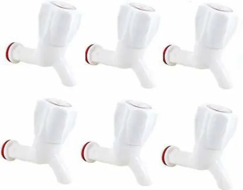 Image of Flipkart SmartBuy BT-006 Classic Plastic Bib Tap 6 Pieces