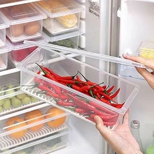 Image of Plastic Fridge Container 1500 ml Pack of 6