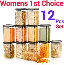Plastic Grocery 12pcs Container 1200ml each