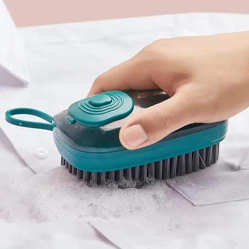 Image of Plastic Washing Pot Brush Kitchen Household Dish Cleaning