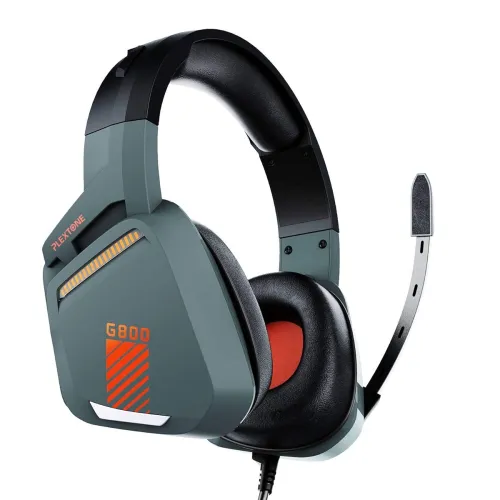 Image of Plextone G800 Wired Over-Ear Headphones (with Mic, Grey)