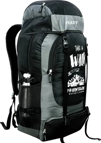 Image of PLEXY Large 70 L Laptop Backpack UNISEX Water Proof Mountain RucksackHiking/Trekking/Camping Bag (Grey)