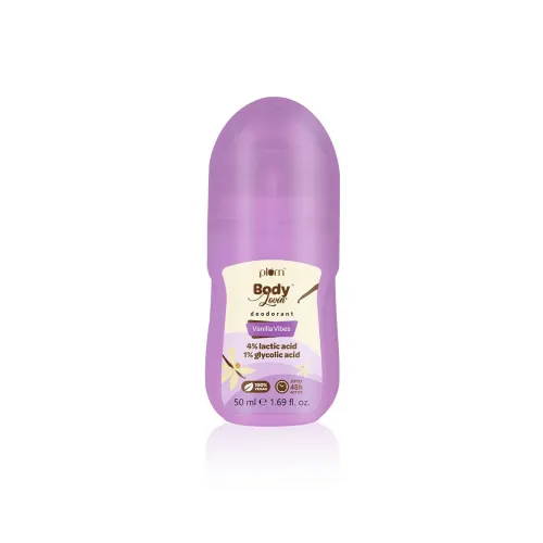 Image of Plum BodyLovin' Vanilla Vibes Underarm Roll On for Women | Last Up to 48H | 4% Lactic Acid & 1% Glycolic Acid | Controls