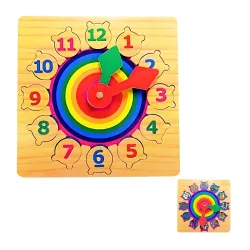 PLUSPOINT Wooden Clock