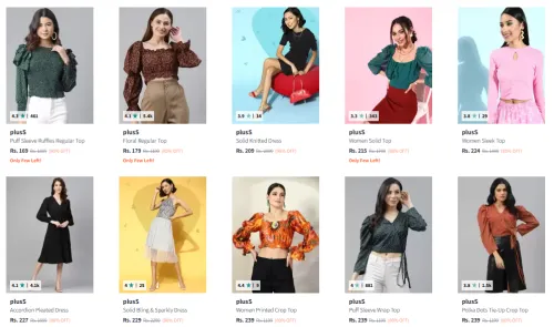 Image of Pluss Women's Clothing at Flat 90% Off 