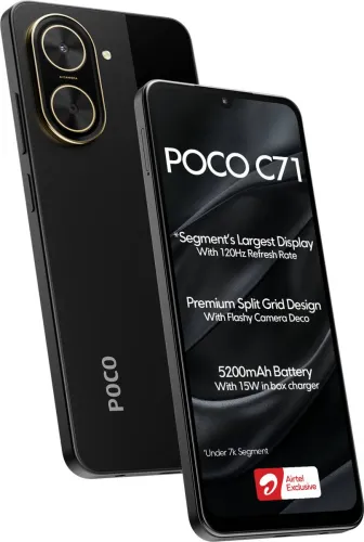 Image of POCO C71 Locked with Airtel Prepaid (4GB RAM, 64GB)