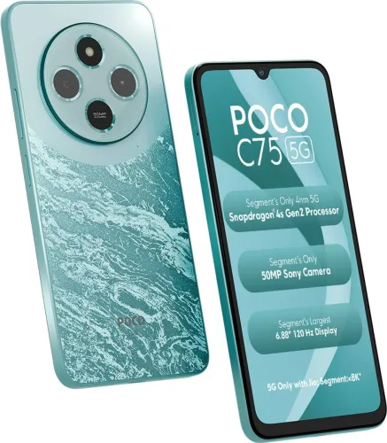 Image of POCO C75 5G (Aqua Bliss, 64 GB) (4 GB RAM)