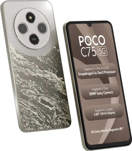 Image of POCO C75 5G (Silver Stardust, 64 GB) (4 GB RAM)