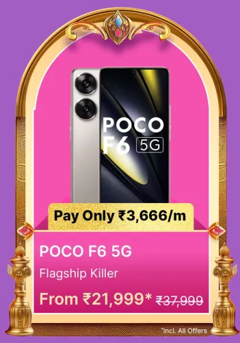 Image of POCO F6 5G on Flipkart Big Billion Days Sale