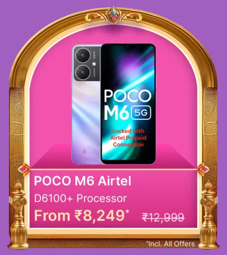 Image of POCO M6 5G on Flipkart Big Billion Days Sale