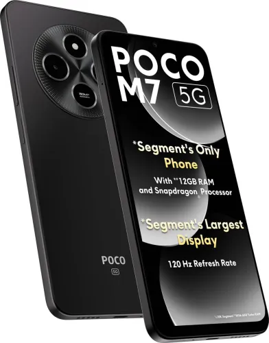 Image of POCO M7 5G (Satin Black, 128 GB) (6 GB RAM)
