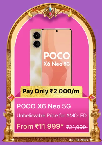 Image of POCO X6 Neo on Flipkart Big Billion Days Sale