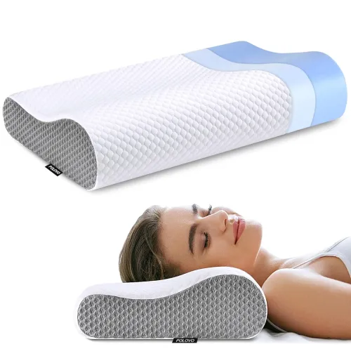 Image of Polovo Neck Pillow Memory Foam for Pain Relief 