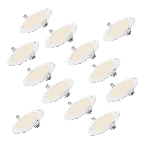 Image of Polycab 6W LED Panel Light Scintillate Edge Slim (Neutral White, 4000K, 12 PCS, Cut Out: 3.93 inches)