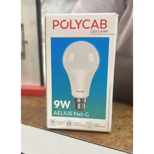 Image of Polycab LED Bulb, 9W, B22 Base, 15000 Hours Life,