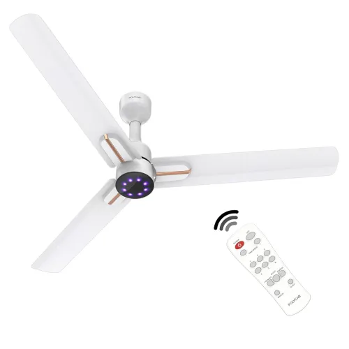 Image of POLYCAB Wizzy Neo 1200mm BLDC Fan (Remote, LED, 5-Star) 