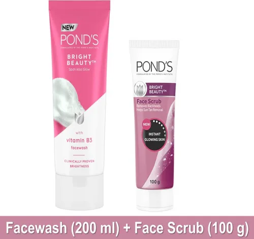 Image of POND's Bright Beauty Facewash 200ml & Scrub 100g